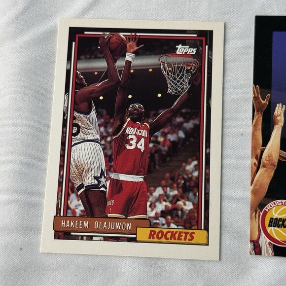 Hakeem Olajuwon 12 Card Lot NM Fleer ‘89 All Stars Sticker 1998 UD Starquest - Picture 10 of 13